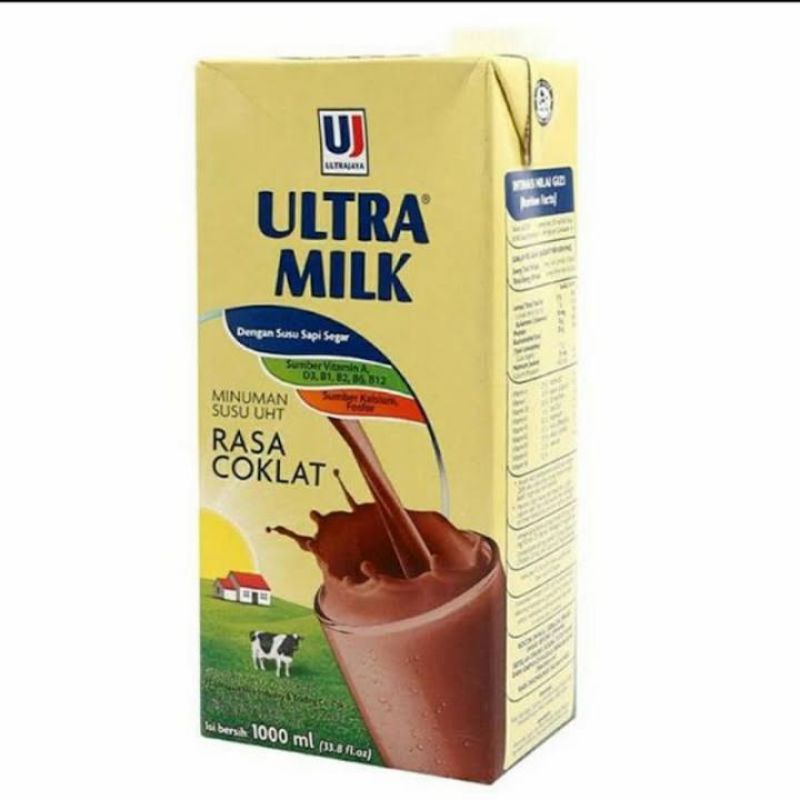 

Ultra Milk Full Cream Coklat 1000ml 1L Ultramilk