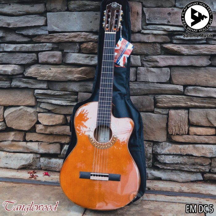 GITAR AKUSTIK ELEKTRIK KLASIK NYLON TANGLEWOOD EMDC 5 + SOFTCASE