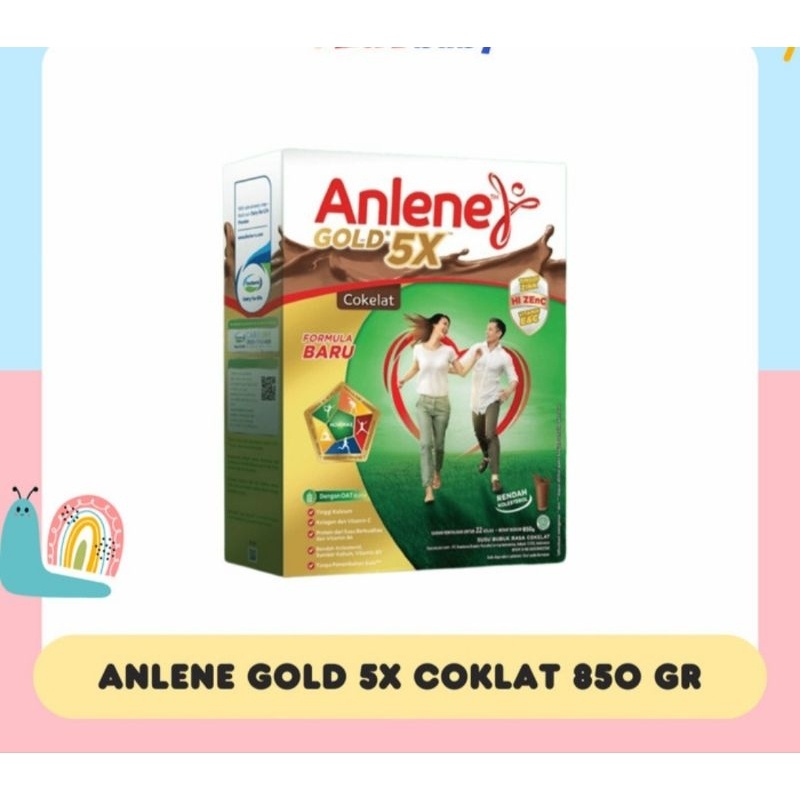 

ANLENE GOLD 5X VANILA ORIGINAL COKLAT 850G