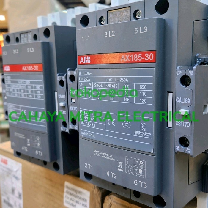 Contactor / Kontaktor ABB AX185-30-11-80 220V Murah