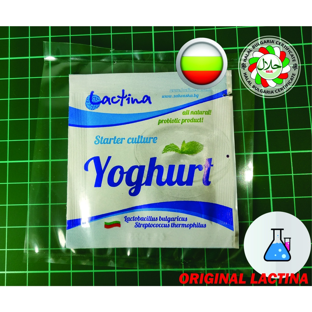 

Bibit yogurt Lactina Original "kental dan padat jika dipadukan dengan lacto b+
