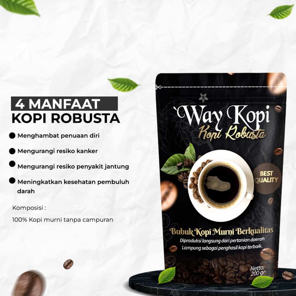 

Kopi Robusta-kopi murni-bubuk kopi-way kopi-kopi kapal api