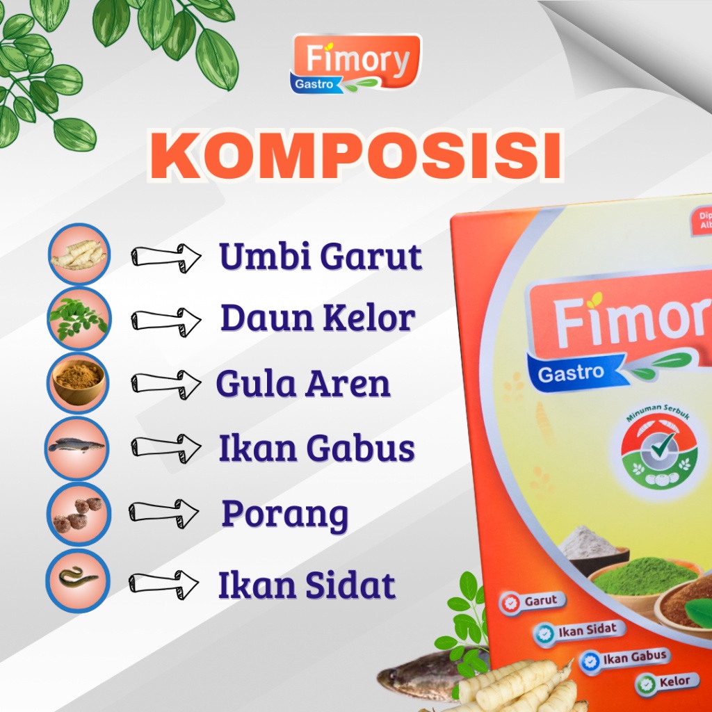 

FIMORY 2 BOX - Minuman Serbuk Umbi Garut Atasi Asam Lambung Diabetes Kontrol Kolesterol