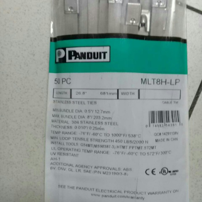 

Cable Ties Panduit Mlt8H-Lp