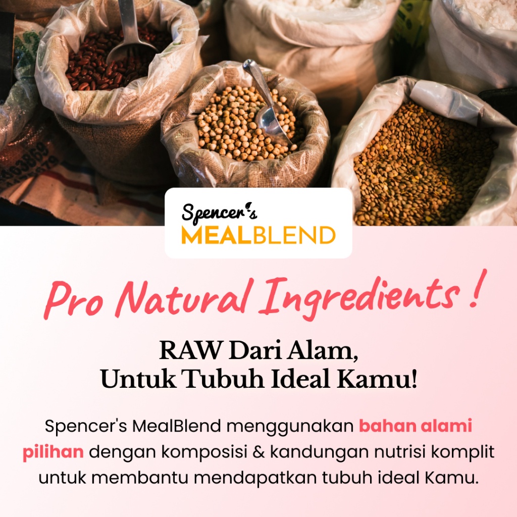 

[TRIAL SACHET] Spencer Meal Blend Sachet - Meal Replacement Bernutrisi dengan Pemanis Alami Stevia