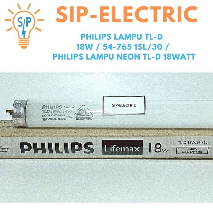 WW- PHILIPS LAMPU TL-D 18W / 54-765 1SL/30 / PHILIPS LAMPU NEON TL-D 18W