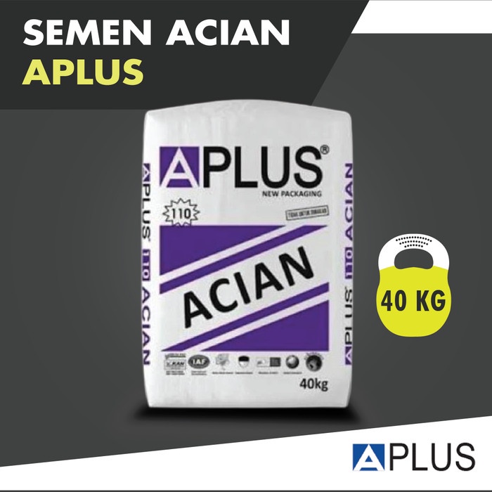 JJyoi- Semen Acian Aplus 40 Kg / Mortar Acian Aplus A110 / Aplus Mortar