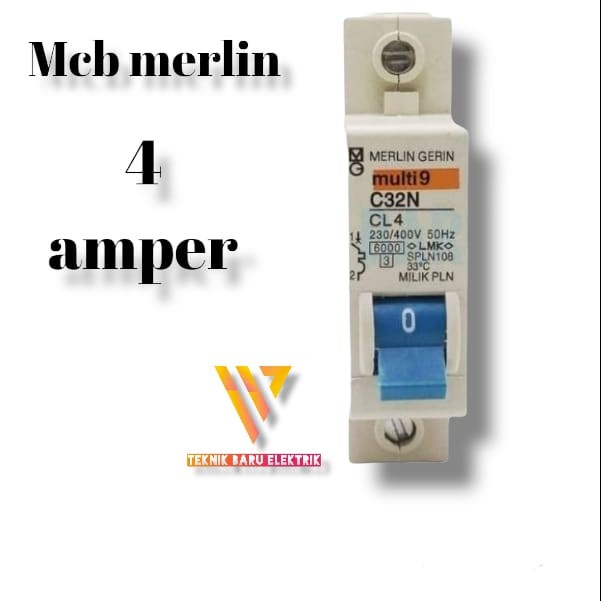 jayaMt- MCB MULTI9 MERLIN GERIN 4A 4 A AMPERE A PLN CL4 900W MULTI