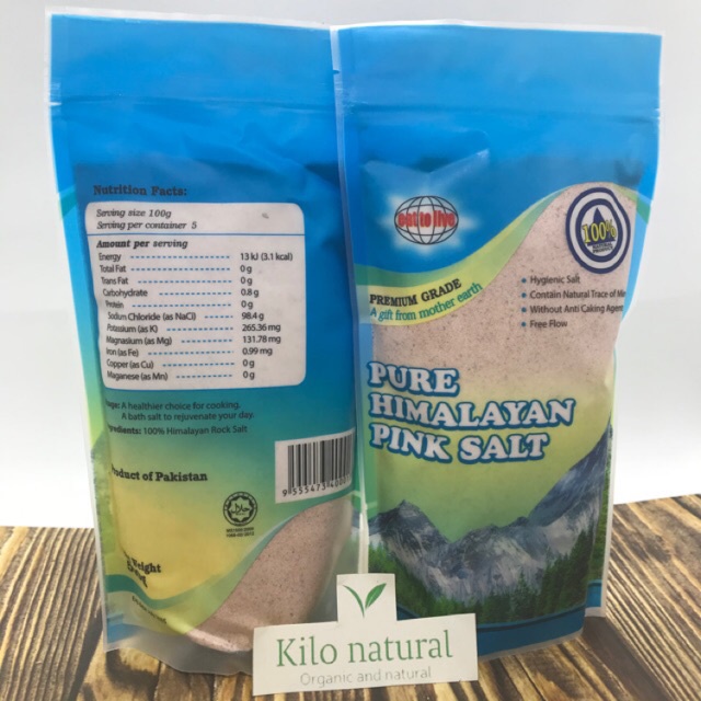 

Himalayan Salt Premium 500gr / garam ( PLASTIK BIRU )