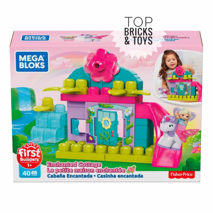 Product Laris Mattel, Fisher Price Mega Bloks Megabloks Enchanted Cottage