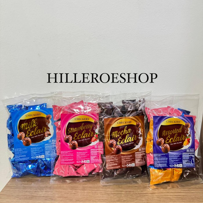 

SALE !!! COKLAT CHECKERS ECLAIR 200GRAM FINE MILK CHOCOLATE COKELAT IMPORT MALAYSIA READYY