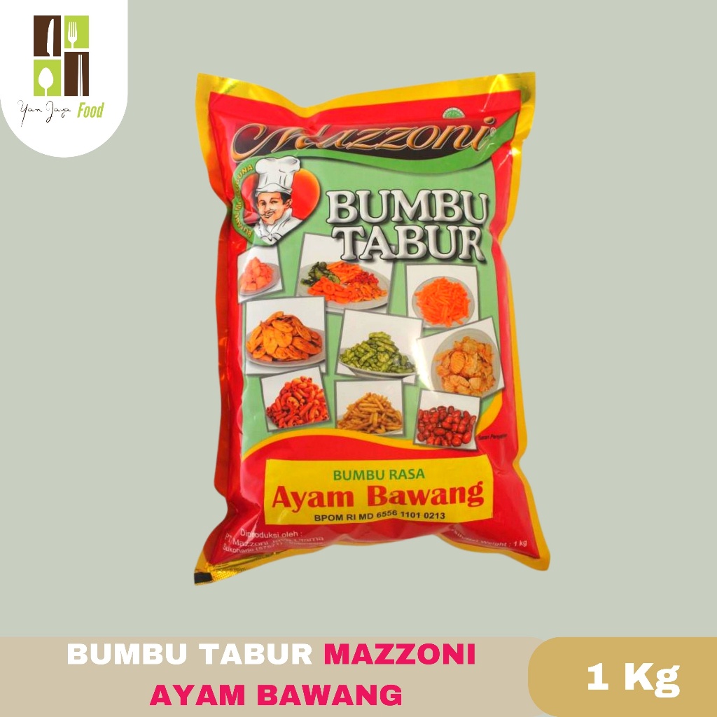 

Mazzoni Bumbu Tabur Kemasan 1KG/Balado Pedas Manis /Ayam Bawang /Jagung Manis /Ayam Panggang /Balado