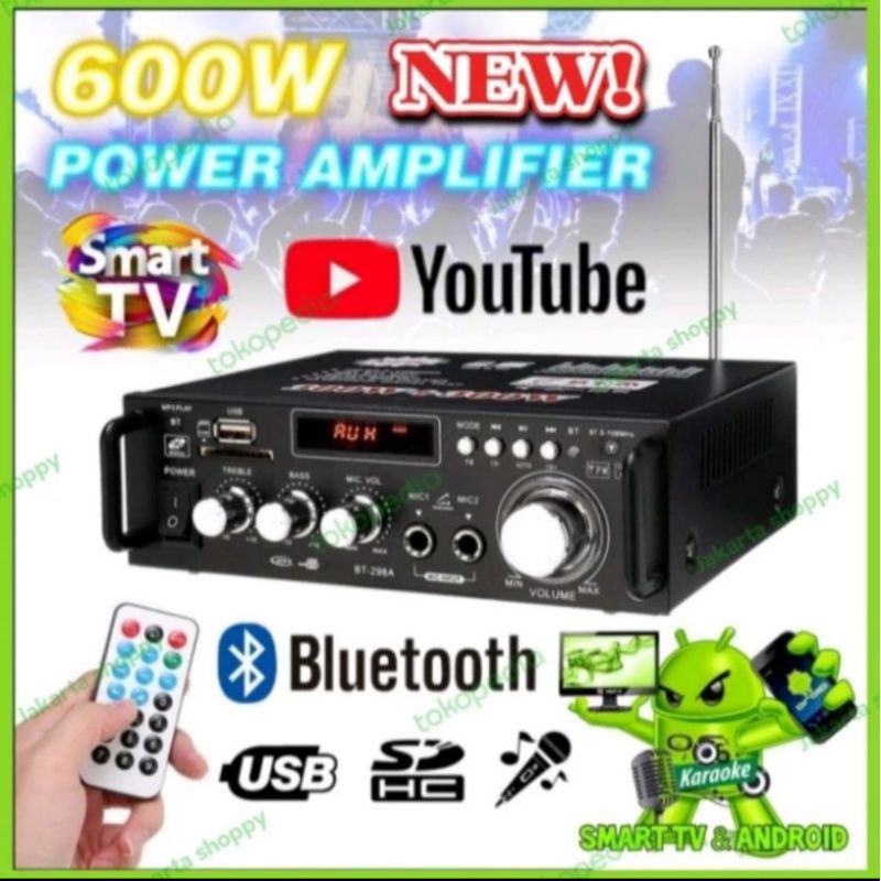 ampli mini bluetooth home theater FM radio karaoke