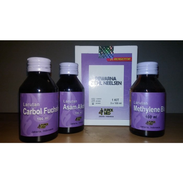 ZIEHL NEELSEN KIT/ PEWARNA ZIEHL NEELSEN KIT (3 x 100ml)