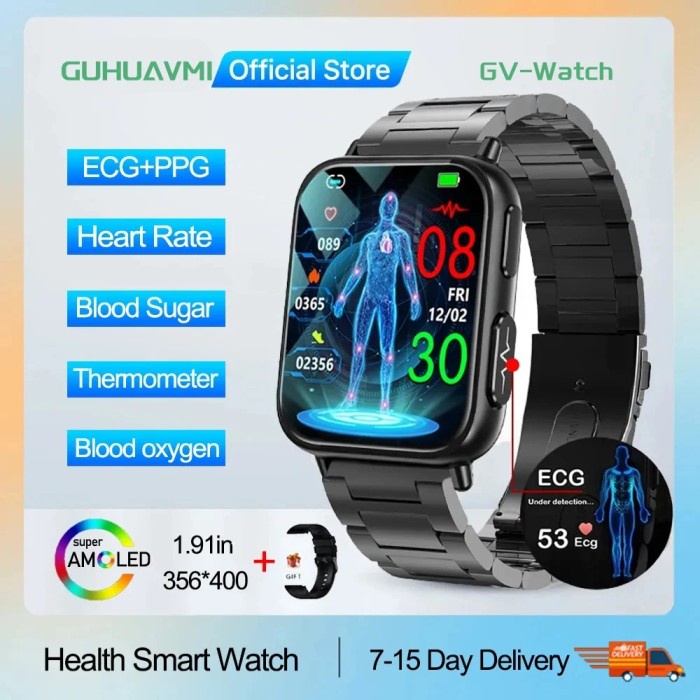 2023 New Smartwatch Blood Sugar Blood lipids Blood Pressure Body