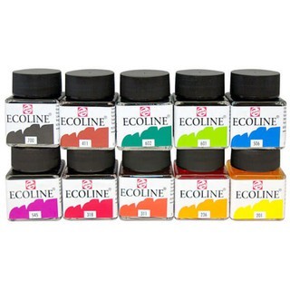 

Royal Talens Ecoline Liquid Watercolor 30Ml (Yellow,Red,Purple Series) New