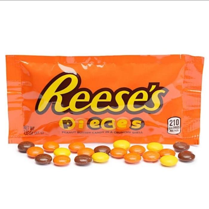 

SALE !!! REESE'S PIECES 1.53 OZ (43 GR) - COKELAT RASA SELAI KACANG BENTUK BULAT TIDAK GAMPANG LELEH