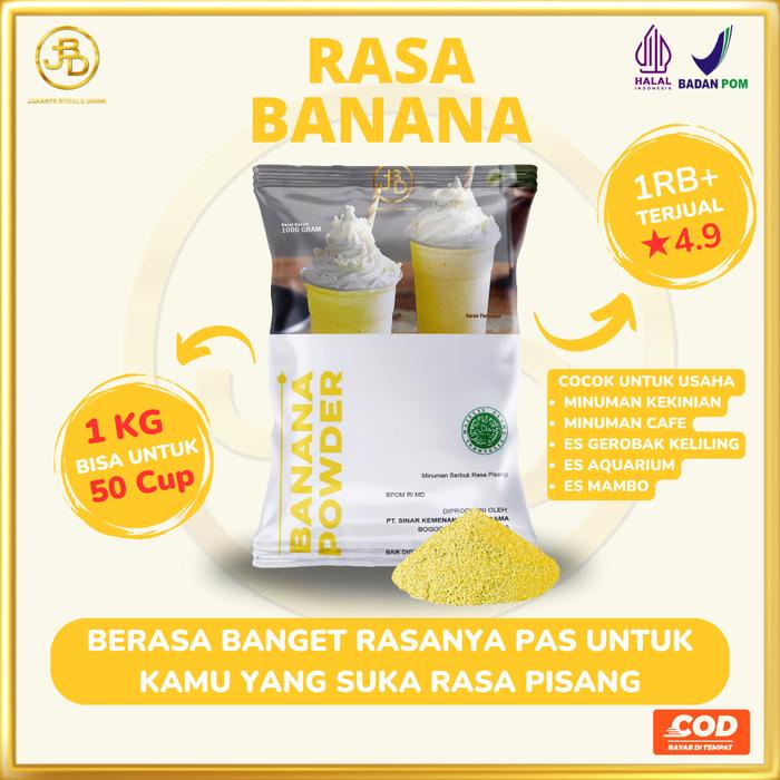 

Bubuk Minuman Premium Rasa Pisang Banana 1Kg Jakarta Bubble Drink Powder Pisang Terlaris