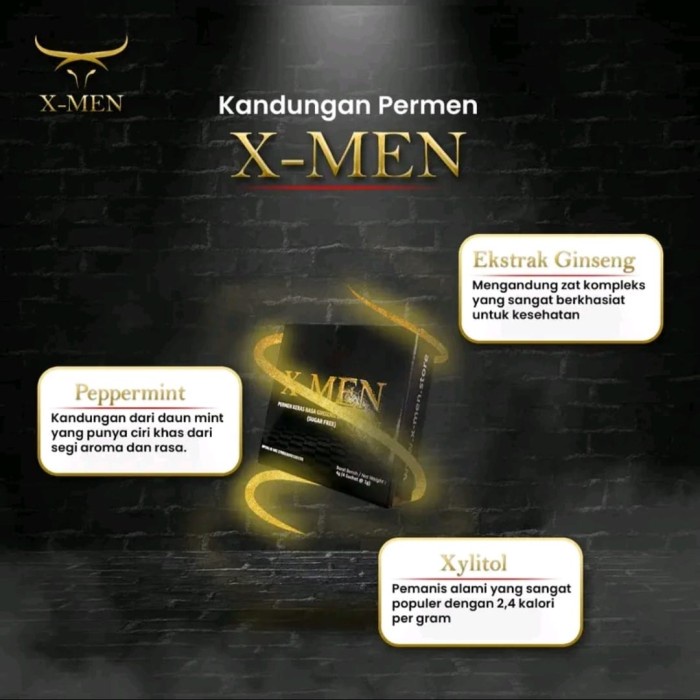 

SALE !!! XMEN PERMEN RASA PEPPERMINT 1 KOTAK ISI 4 PCS, PERMEN XMEN, PERMEN GINSENG, CANDY XMEN,XMEN