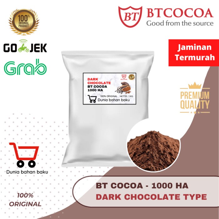 

Ready" Bt Cocoa Java Dark Powder Bt1000Ha 1 Kg Coklat Asli