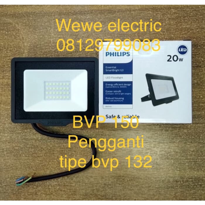 Lampu sorot led philips 20w 20 watt led sorot floodlight bvp 132