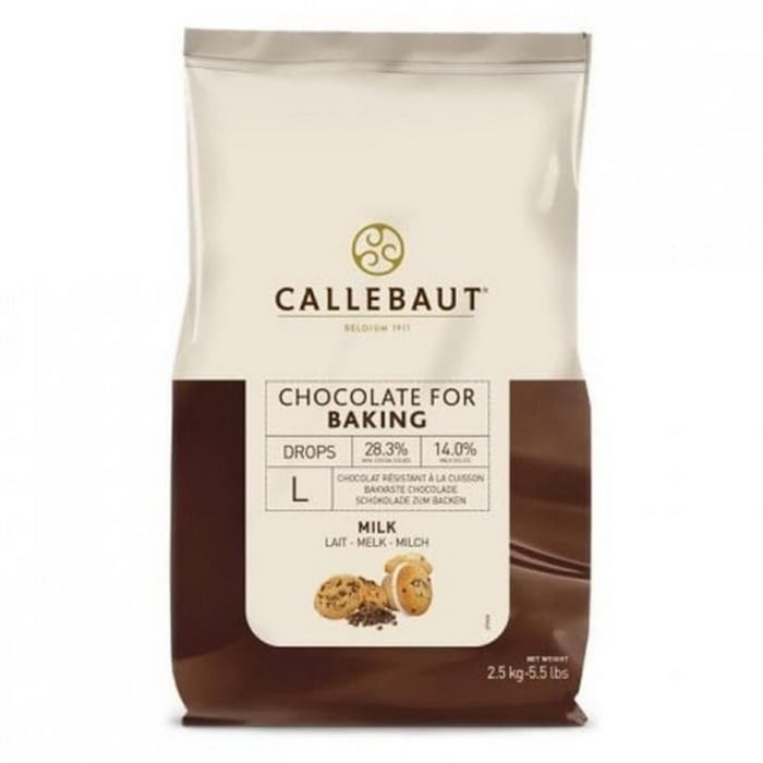 

Ready" Callebaut Chips Drops Milk L 28,3% Chocolate Belgia Repack 100 Gr