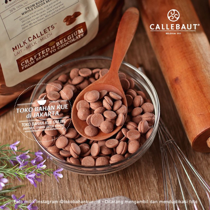 

Ready" Callebaut Milk Chocolate Couverture 823 Nv 33,6% 100Gr Cokelat 823Nv