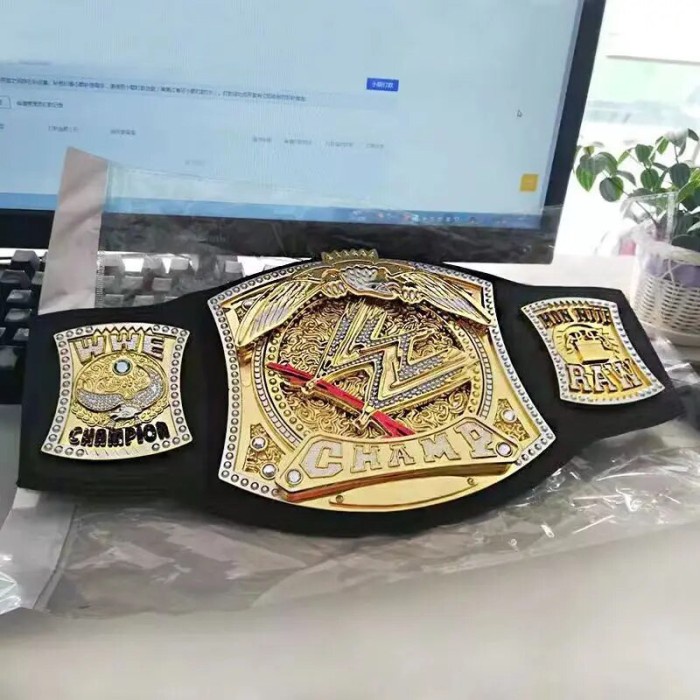 95cm Anime Wwe Wrestler Championship Gold Belt Action Figure