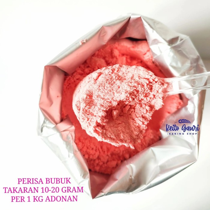 

Ready" Pure Strawberry Powder Perisa Bubuk Food Grade 50 Gram
