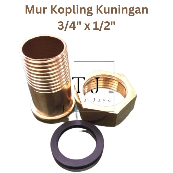 Mur Kopling Meteran Air 3/4" x 1/2" Kopling Flow Switch 1/2"