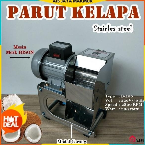 PROMO Mesin parut kelapa listrik parutan kelapa listrik mesin bison 200watt