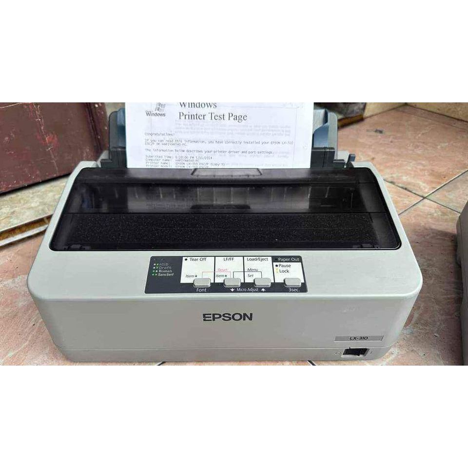 printer dotmatrix / struk epson LX 310 Bekas normal