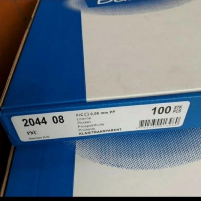 

BARANG TERLARIS PP POCKET BANTEX F4 PERPACK