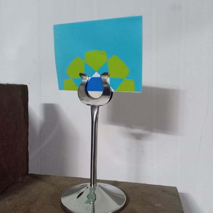 

BARANG TERLARIS Menu card holder 15 cm table number stando tiang menu meja makan