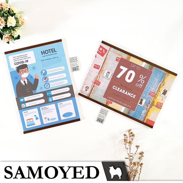 

BARANG TERLARIS Pigura / Frame / Bingkai Poster / Brosur Akrilik Magnet Tempel Dinding / Magnetic