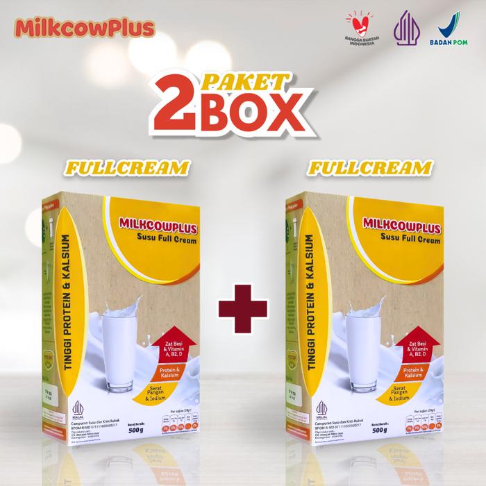 

Paket 2 Box Milkcowplus Milkcow Plus Rasa Vanila Fullcream - 500Gr Untuk Penuhi Gizi Anak Dan