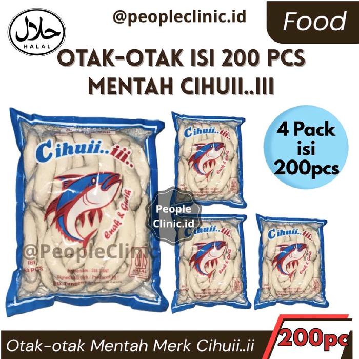 

OTAK-OTAK 4 PACK ISI 200 PCS MERK CIHUII MENTAH FROZEN FOOD