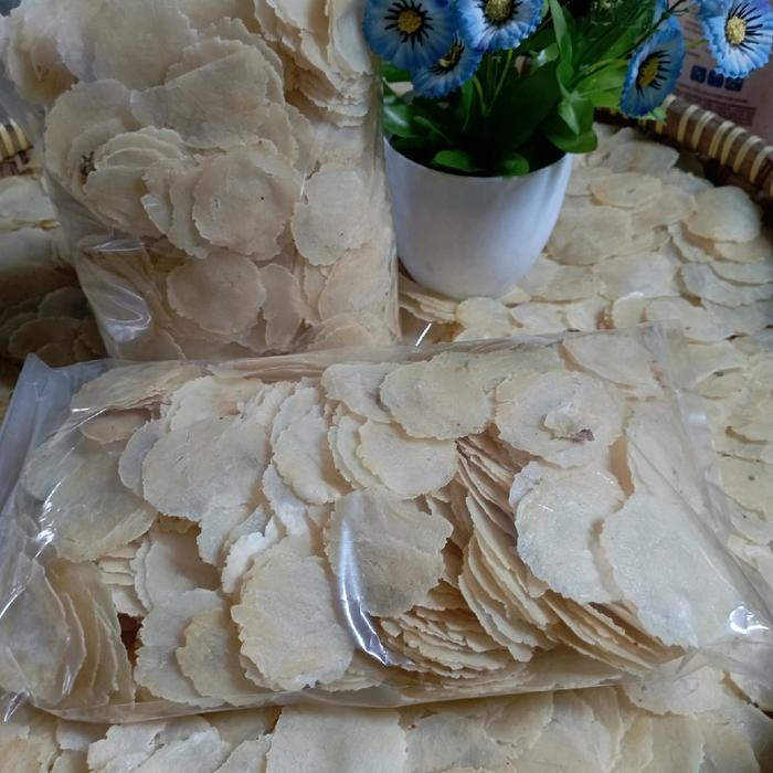 

Emping BIJI 1 SUPER TIPIS Setengah kering//500 gram