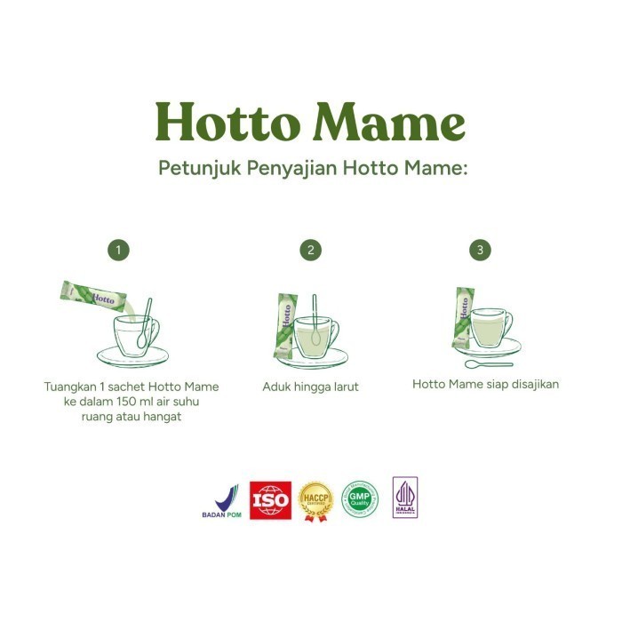 

Diskon New!!! Hotto Mame 5 Pouch (60 Sachet) Multigrain Protein With Edamame Packing Aman