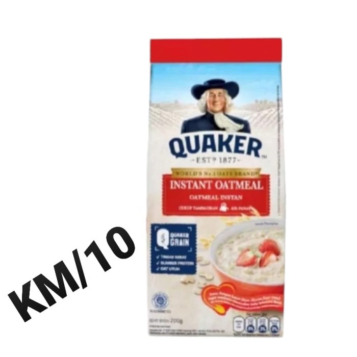 

Promo Quaker Instan (Km) Oatmeal 200Gr 1Box Isi 5 Pcs Packing Aman