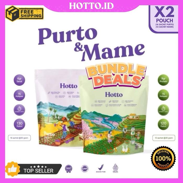 

Produk Viral Bundling Sale!!! Hotto Purto Pouch (16 Sachet) Dan Hotto Mame Pouch (12 Sachet)