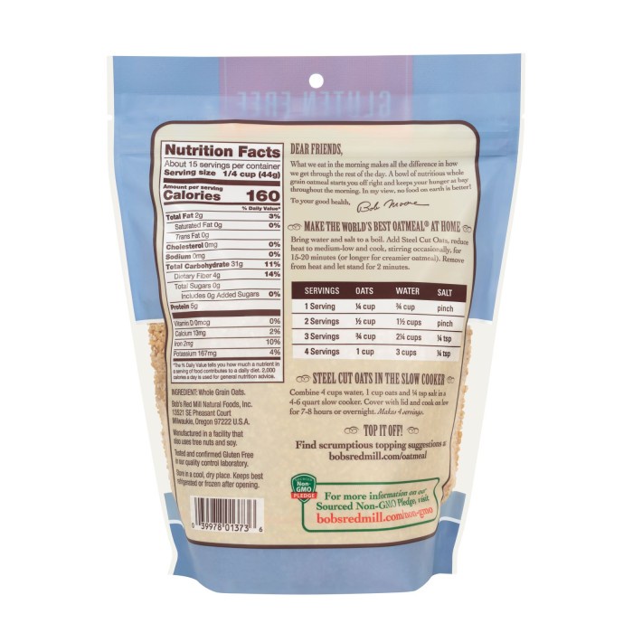 

Diskon Bob'S Red Mill Gluten Free Steel Cut Oats 680 Gr Packing Aman
