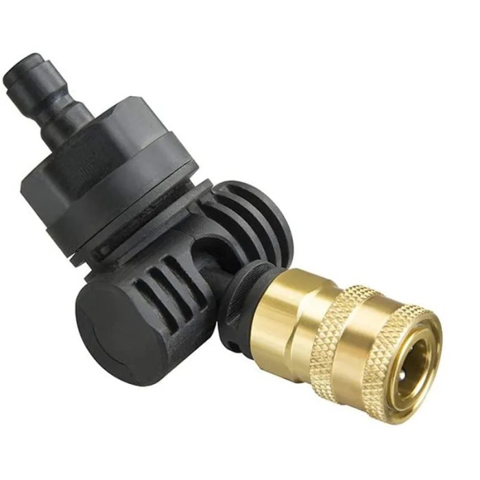 WORX WA4039 Hydroshot Pivoting Quick-Connect Adapter Black