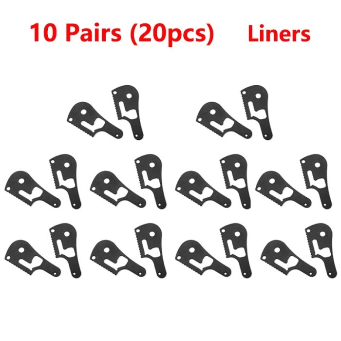10 Pairs 420 Stainless Steel Folding Knife Liners Retrofitting