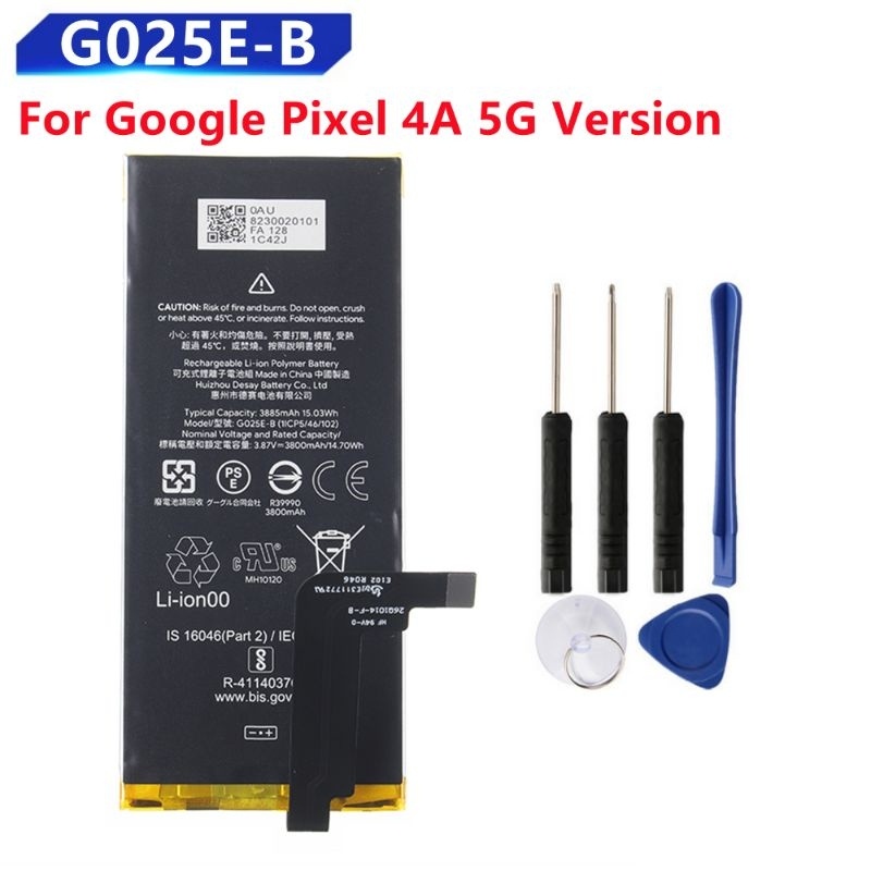 Baru Gopix G025E-B Original 100% Genuine Battery Batre Baterai Gopix Pixel 4A 5G