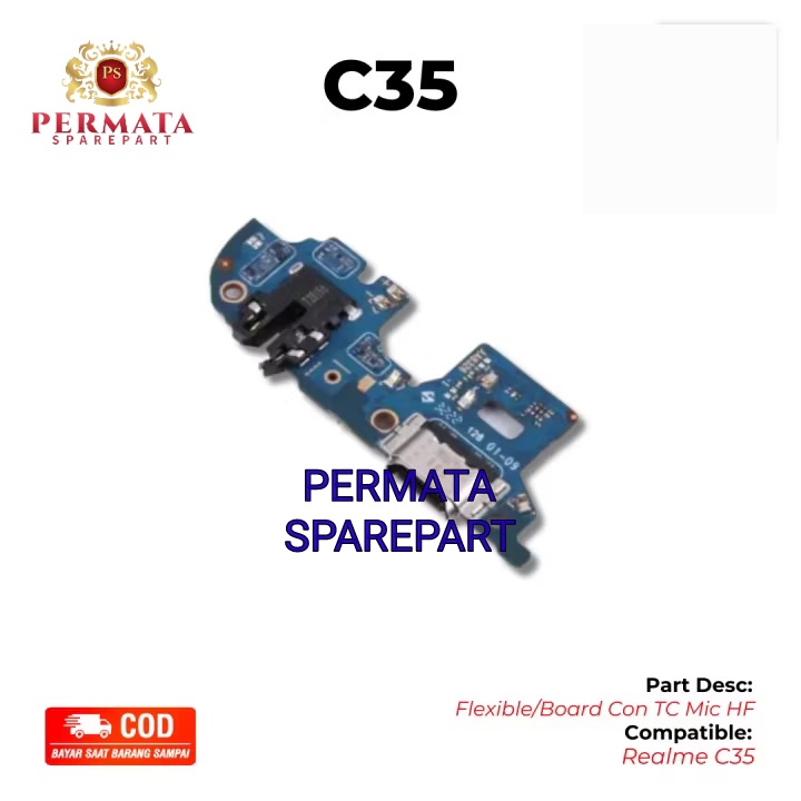 PAPAN CAS REALME C35 | KONEKTOR CAS HP