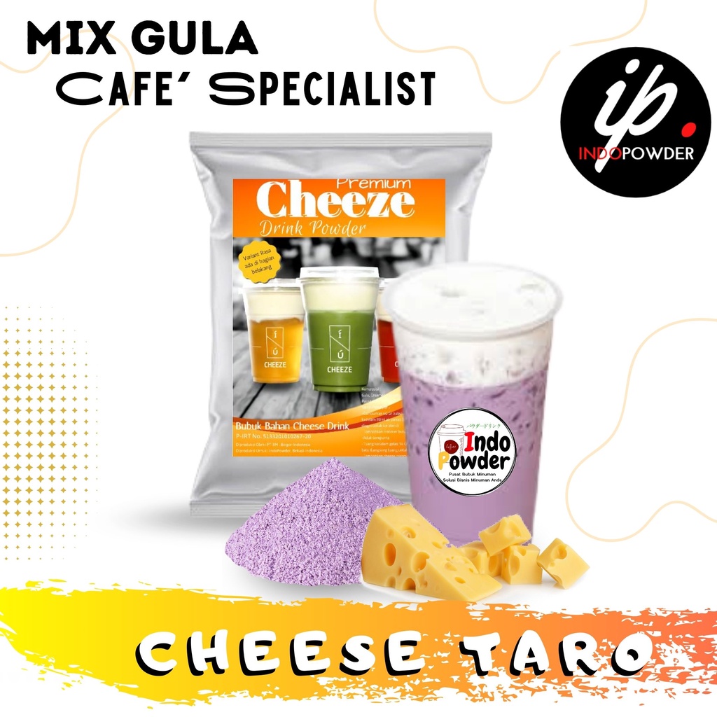 

IP Kendal - Bubuk Minuman Rasa CHEESE TARO 1Kg Untuk Cafe, Resto & Usaha Minuman