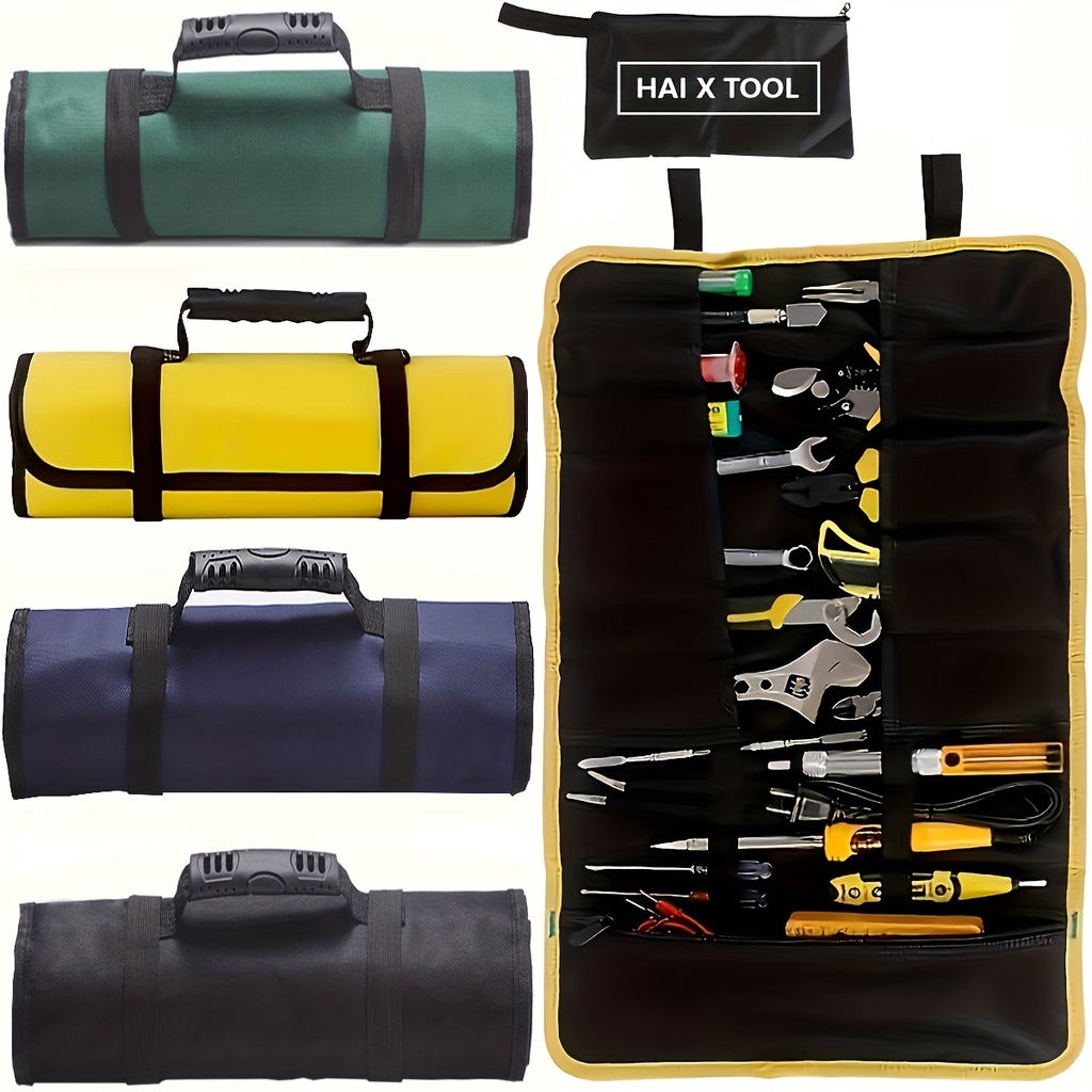 NEW Nylon Carrying Bag Reel Type Tool Kit Electrician Tool Insert Bag Canvas Oxford Cloth Tool Kit T