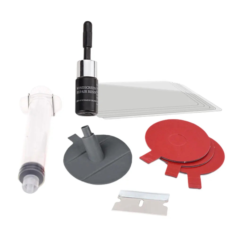Windshield Repair Kit Cracked Glass Repair Kit Quick Fix Auto Glass Windshield Crack Auto Window Gla