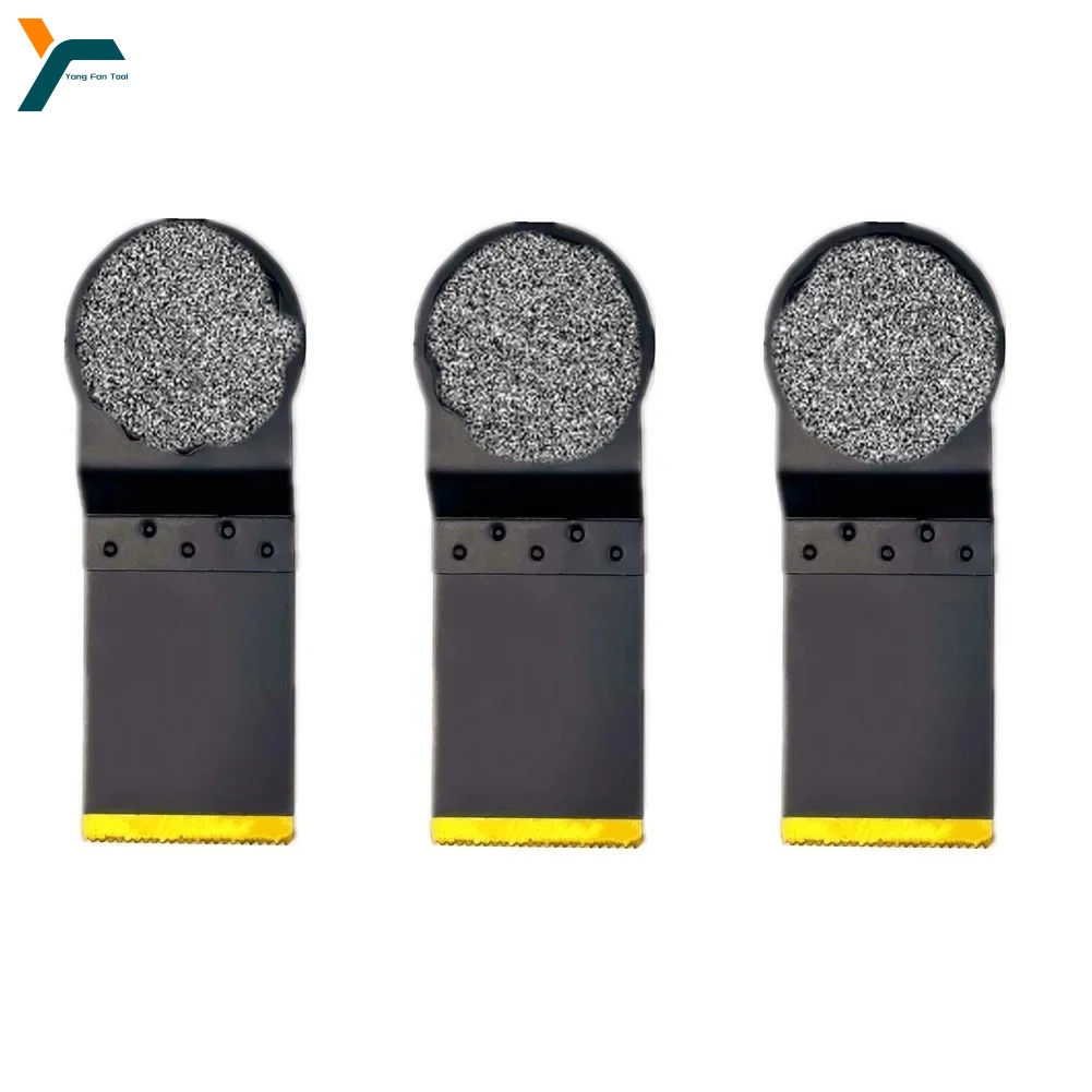 3Pcs Starlock Oscillating Multi Tool Blade Ti-coated Quick Change Saw Blade For Metal Plaster Wood P